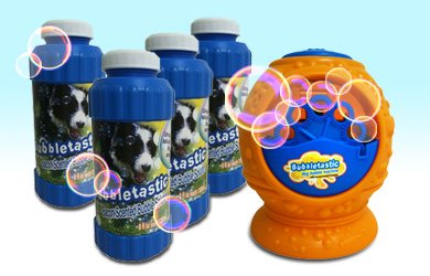Bubbletastic Dog Bubbles 8oz. Refill Bottle of Bacon Bubble Solution