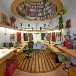 Gorgeous Round Ceiling Bookcase