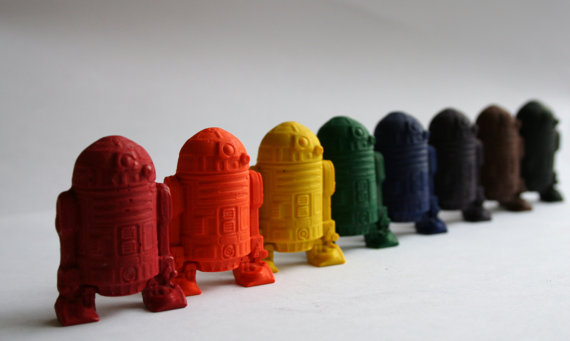Star Wars R2-D2 Mini Crayons - Set of 8