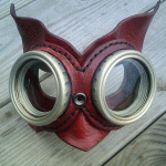 Hand Crafted Leather Masks With Household Components