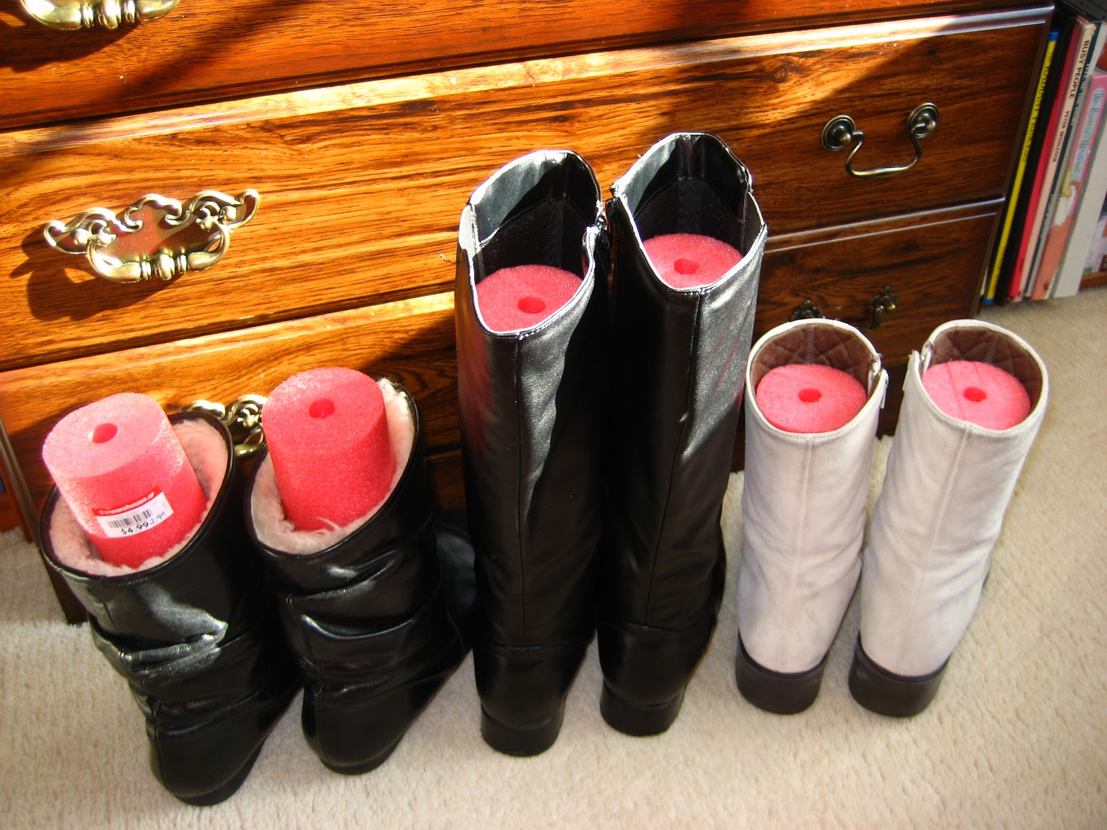 Foam Pool Noodles to Save Your Boots on the Cheap