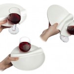 Party Plate and Wine Glass Combination