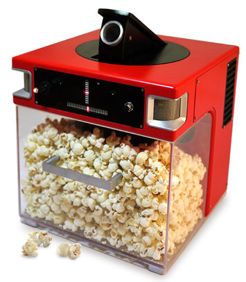 The Popinator makes eating popcorn more fun