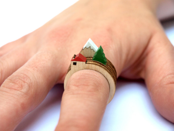 A Tiny Landscape on Your Finger: Birch Rings by Clive Roddy in style fashion  Category